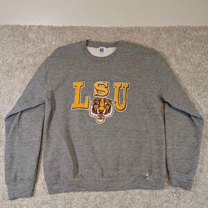 Vintage 80's Russell Athletic LSU Tigers Sweatshirt Men's Medium